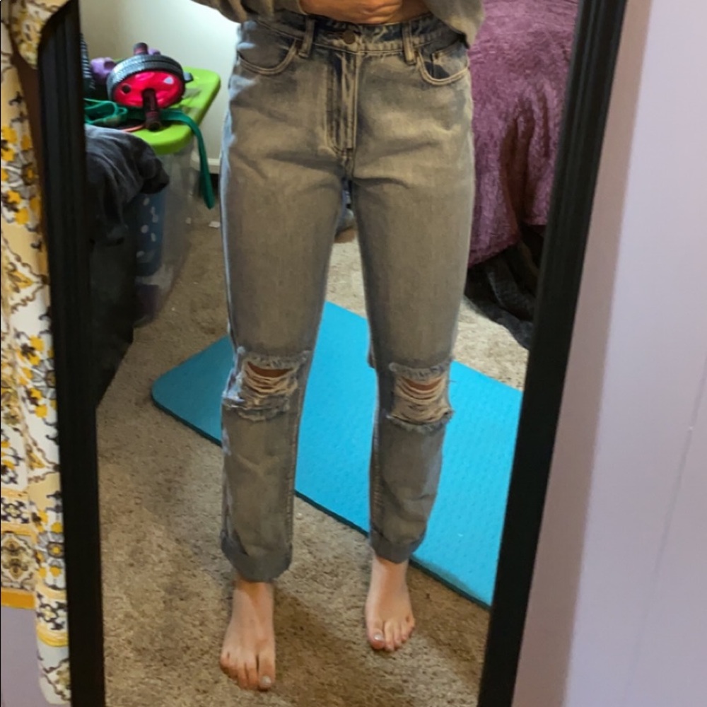 Straight Leg high waisted jeans
